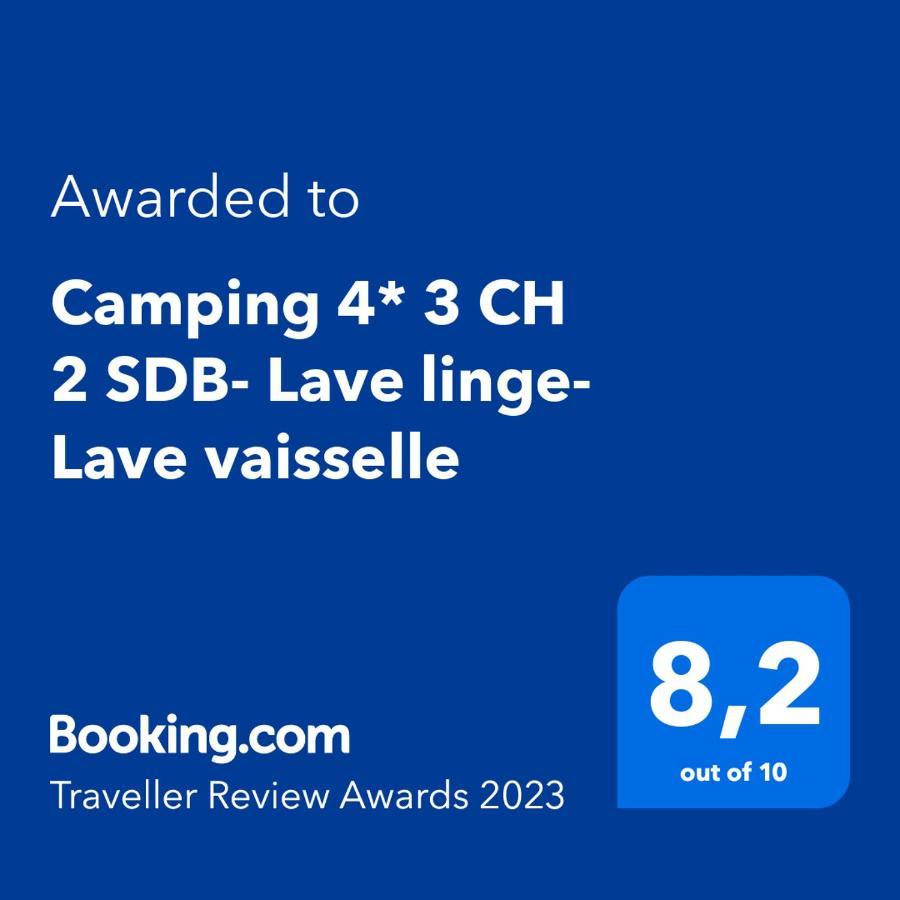 Camping 4* 3 Ch 2 Sdb- Lave Linge- Lave Vaisselle Onzain Extérieur photo